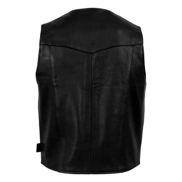 Men's Black Classic Western Vest