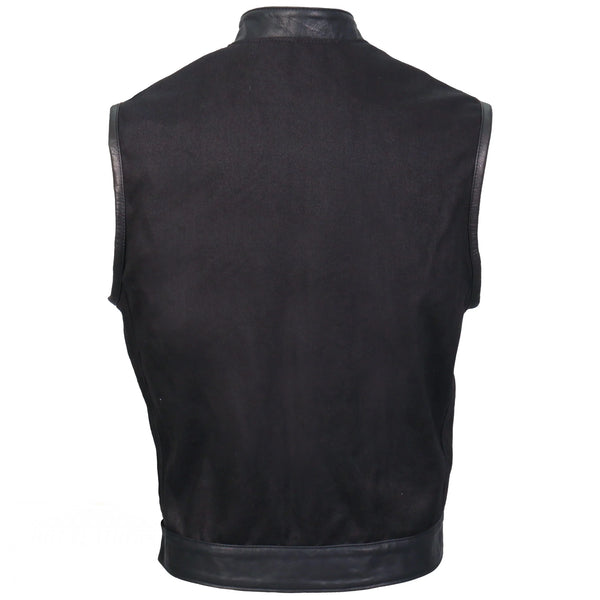 Leather Vest with Red Lining