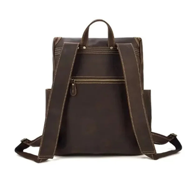 Slim Genuine Leather Backpack